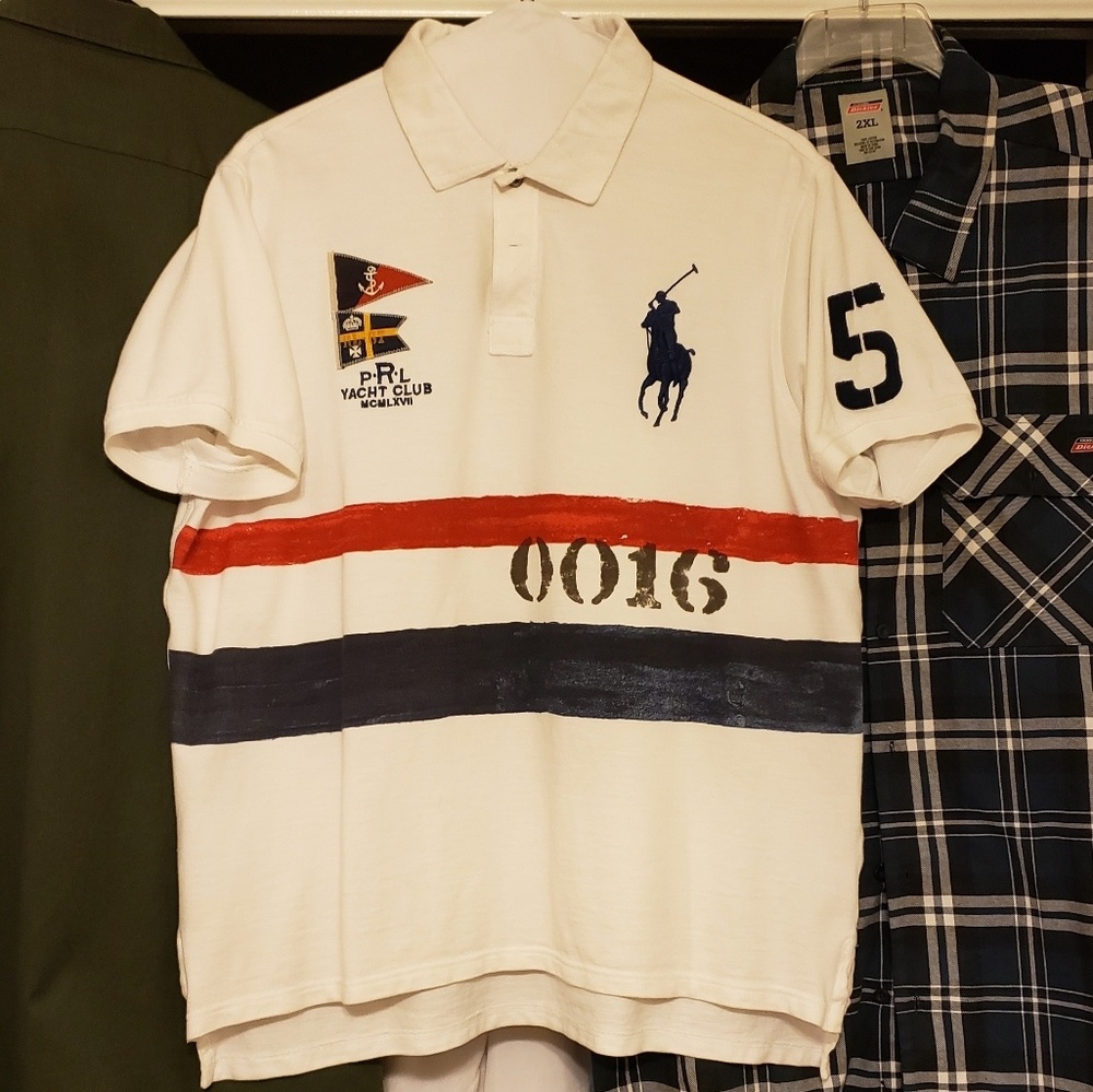 $35.00  POLO RALPH LAUREN XXL CUSTOM FIT SHIRT